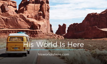 HisWorldIsHere.com - Creative brandable domain for sale